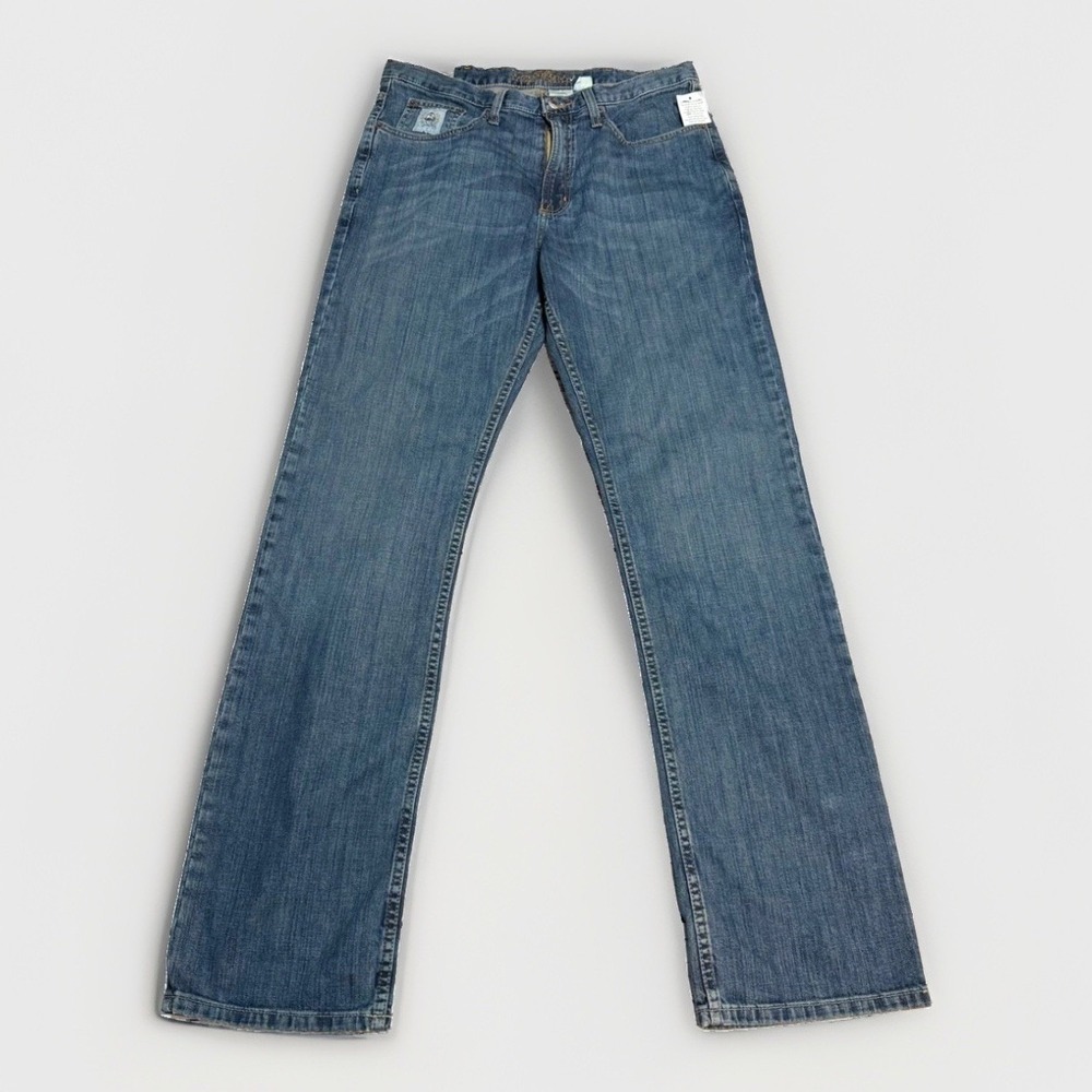 Cinch Silver Label Jeans 33x34 Slim Straight Leg Indigo Denim MB98034006